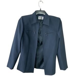 Kasper Blazer Womens 6 Vintage Open Front Long Sleeve Casual Formal Officewear